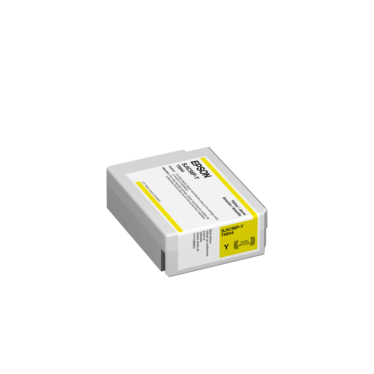 Magenta Dye Ink Cartridge for Epson D3800 Label Printer, C13T58H320, Black SJIC56P-M