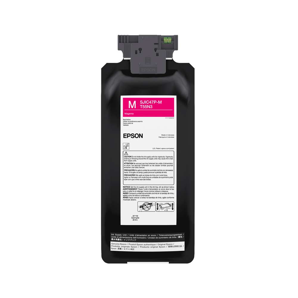 SJIC47P(CMYK)-Gloss Ink Bundle for Epson's CW-C8000 Inkjet Printer (1 Cyan, 1 Magenta, 1 Yellow, 1 Black GLOSS & 1 Maintenance Box)