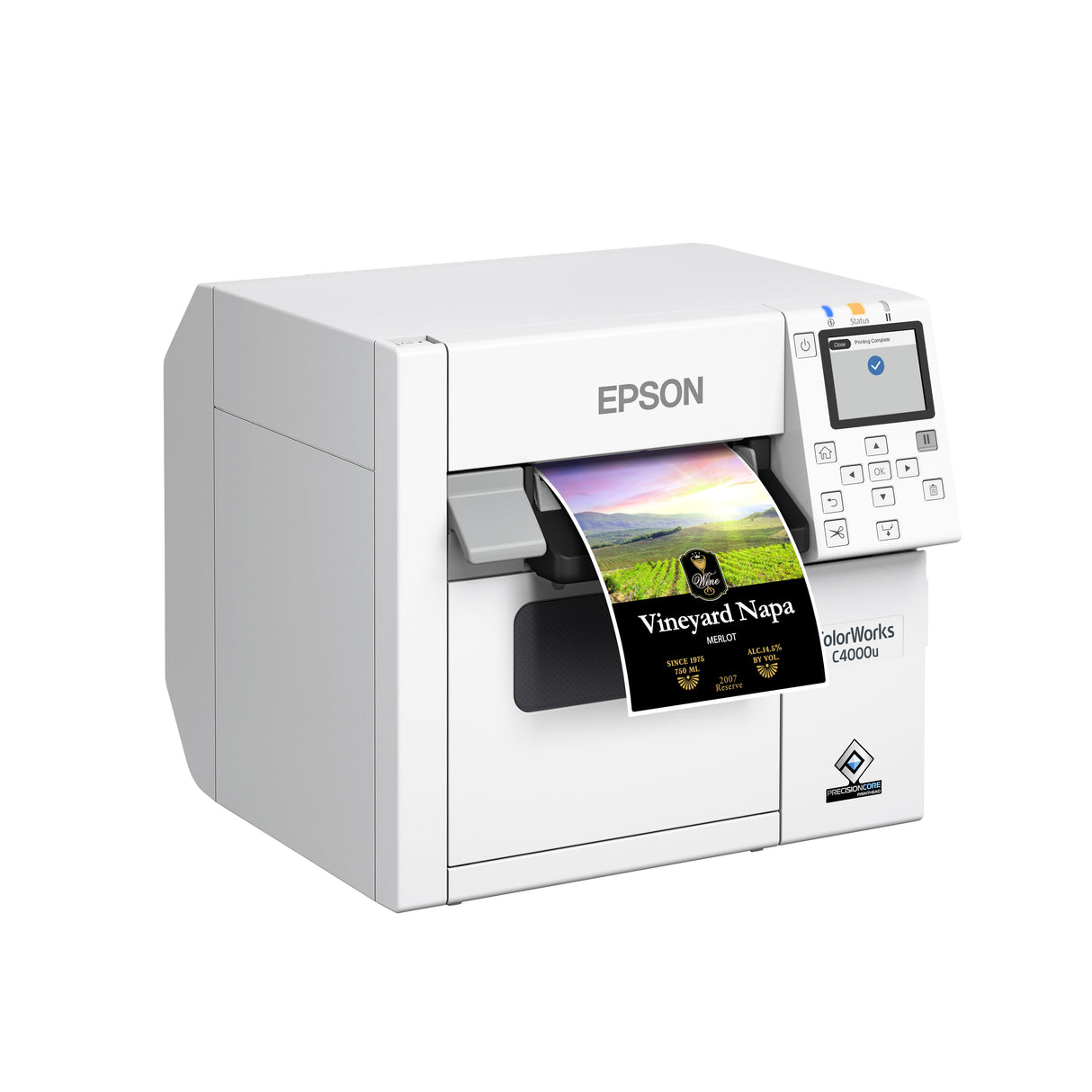 Epson CW-C4000 (Gloss), 4 inch Color Label Inkjet Printer.