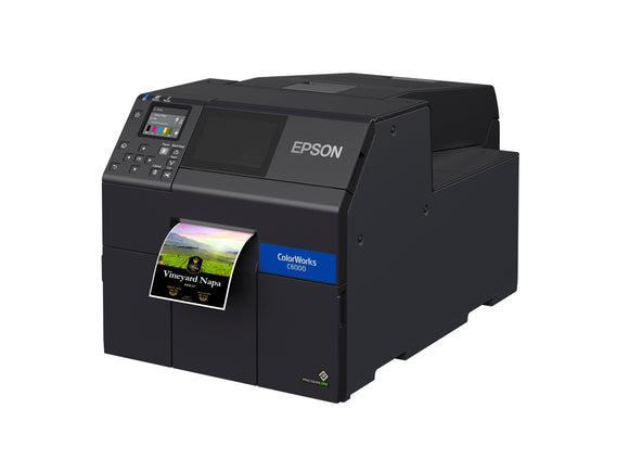 Epson ColorWorks CW-C6000A, 4 inch Color Inkjet Label Printer with Auto Cutter (MATTE)