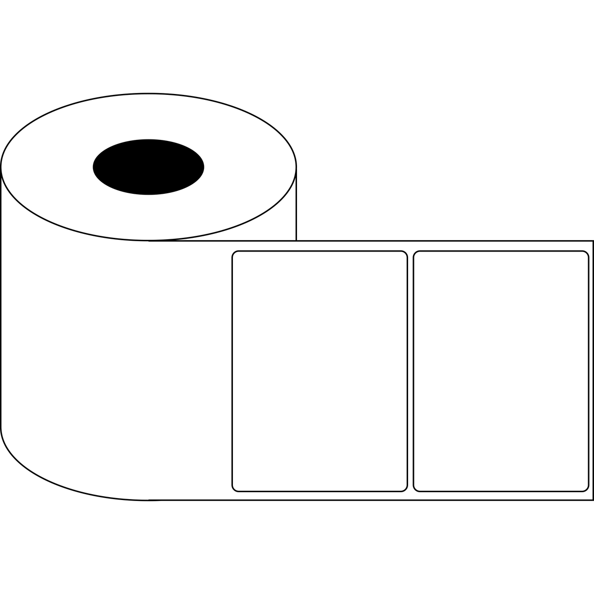 6" x 4" Gloss Synthetic Inkjet Labels. 4 Rolls per Case. 400 Labels per Roll. 6" OD, 3" Core. Perfed. SKU: IGP-6-4-400-3