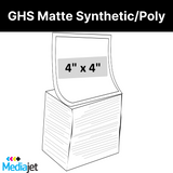 4" x 4" GHS (BS5609) Certified Inkjet Fan Folded Labels