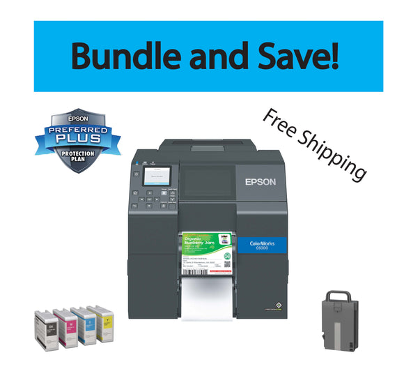 CW-C6000P PRINTER BUNDLE: 1 Printer, 2 sets of Ink, 2 Maintenance Boxes, and a 3 Year SITA  Service Plan