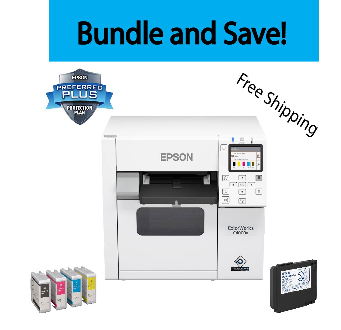 CW-C4000 PRINTER BUNDLE: 1 Printer, 2 Sets of Ink, 2 Maintenance Boxes ...