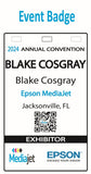 4" x 8" Inkjet Matte Paper Event Badge Tag