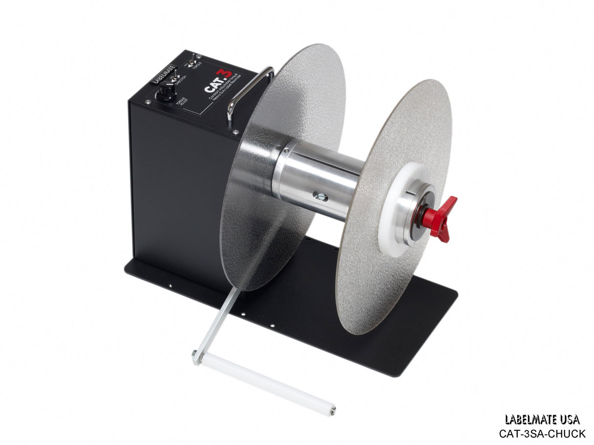 CAT-3SA-CHUCK  Rewinder (Max. Media Width 6.5", Max. Roll OD 12")