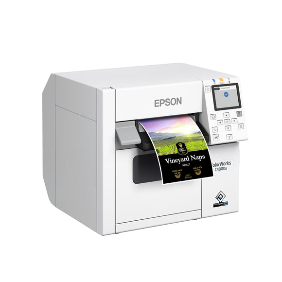 Epson CW-C4000, 4 inch Color Label Inkjet Printer (GLOSS)