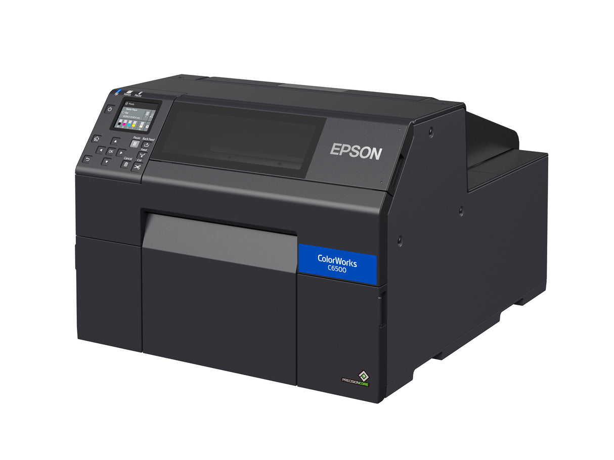 Epson ColorWorks CW-C6500A (Gloss) , C31Ch77A9991, 8 inch Color Label Inkjet Printer with Auto Cutter.