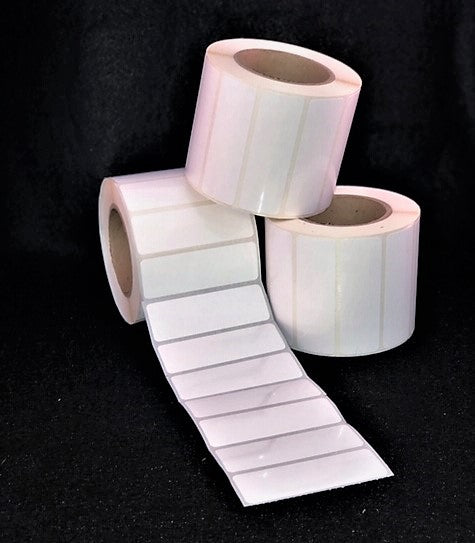 <strong>4" x 2"</strong><br>Die Cut Gloss Synthetic Inkjet Labels<br>(8 Rolls)