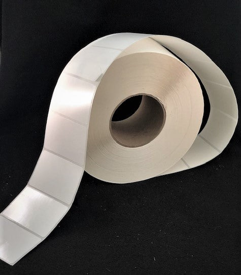 <strong>4" x 2"</strong><br>Die Cut Gloss Synthetic Inkjet Labels<br>(2 Rolls)