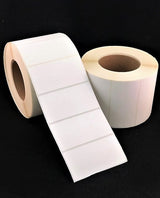 2.25" x 1.25" Matte Paper Inkjet Labels. 8 Rolls per Case. 750 Labels per Roll. 4" OD, 2.25" Core. Perfed. SKU: IJM-225-125-750-225
