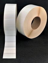4" x 1" Gloss Paper Inkjet Labels. 2 Rolls per Case. 5,250 Labels per Roll. 8" OD, 3" Core. No Perf. SKU: IJG-4-1-5250-3NP