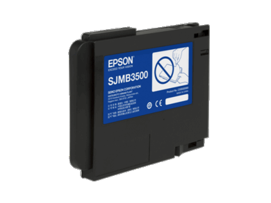 Epson's SJMB3500 Maintenance Box, C33S020580, Essential for the ColorWorks TM-C3500 Inkjet Label Printer