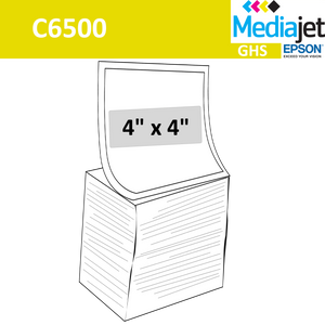 4" x 4" GHS Inkjet Labels for Epson C6500
