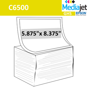 5.875" x 8.375" GHS Inkjet Labels for Epson C6500