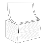 8.375" x 5.375" GHS Inkjet Labels for Epson C831, Pin Fed and Fan Folded