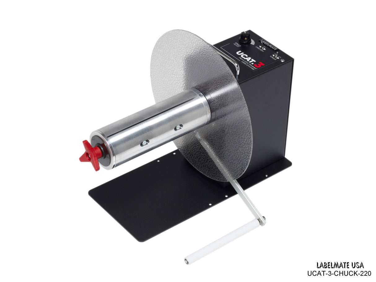 UNI-CAT-CHUCK-220   Universal Rewinder/Unwinder (Max. Media Width 8.5", Max. Roll OD 12")