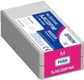 Magenta Ink Cartridge for Epson's TM-C3500 Inkjet Printer, Magenta (SJIC22P-M)